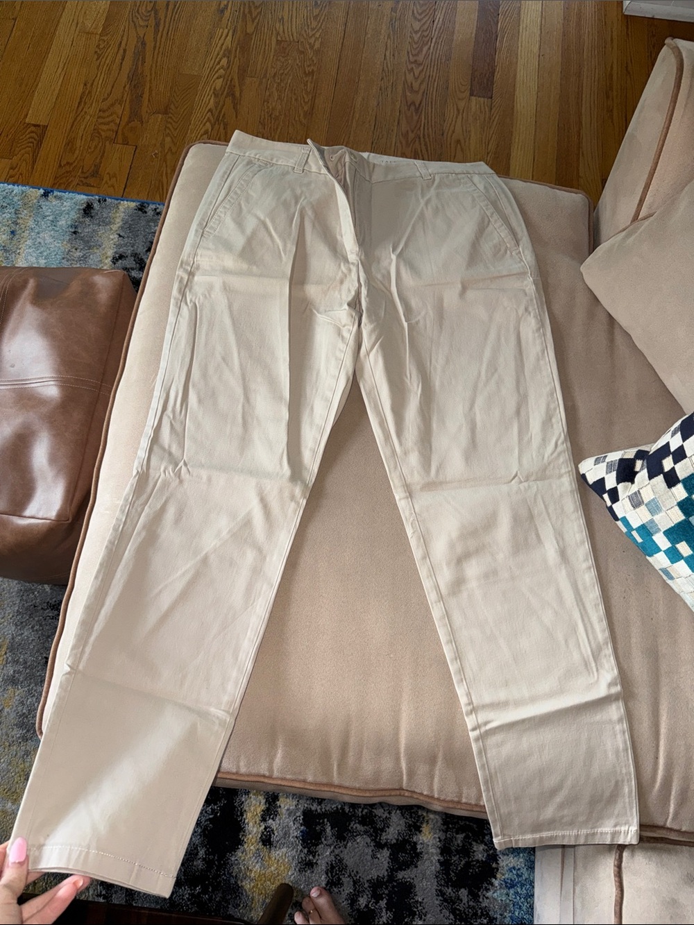 Talbots Light Beige Tapered Chinos